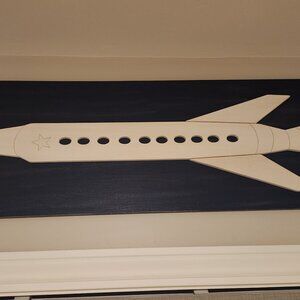 Rocket Wood Wall Art